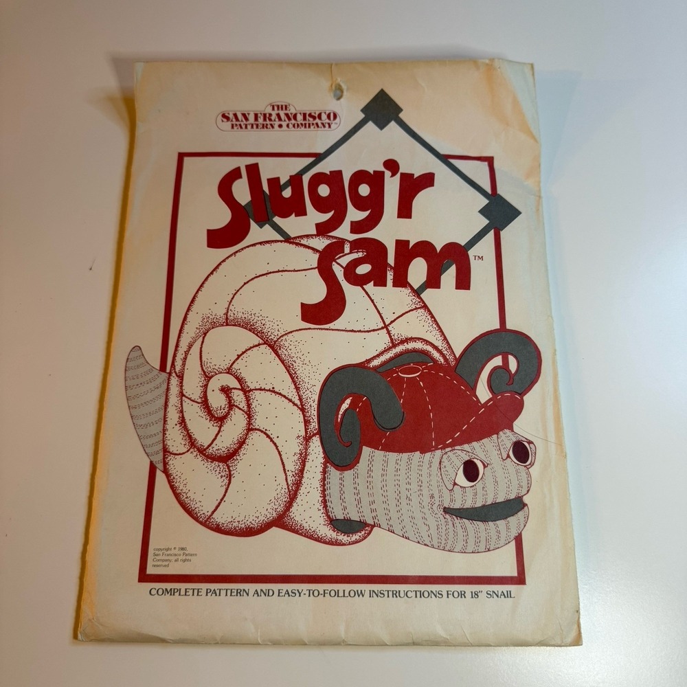 Vtg 1980 NOS The San Francisco Co Pattern Slugger Sam Complete Baseball Snail 20